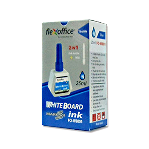 Mực bút lông Bảng Flexoffice FO-WBI01 – màu xanh